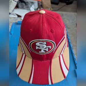 NFL SF 49ers Red and Gold Team Cap